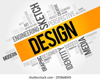 Design word cloud, creative business concept