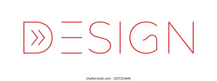design word logo