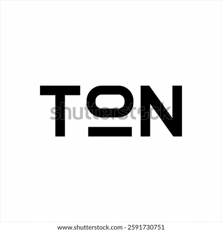 Design the word "Ten" with the concept of the number 10 in the letter E.