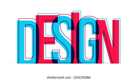 Design Word Vector Isolated On White Stock Vector (Royalty Free ...