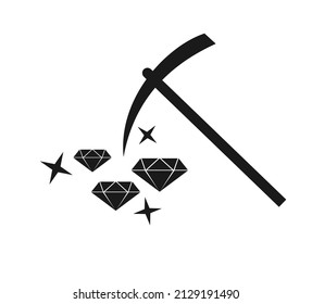 Design of working with peak illustration