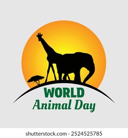 design for world animal day awareness