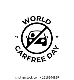Design for world car free day awareness event. 22 September