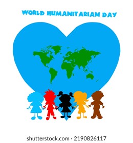Design World Humanitarian Day illustration Vector
