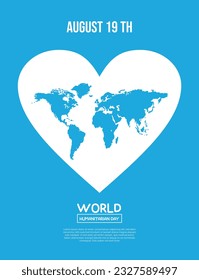 Design for World Humanitarian Day, Peace Day, World Heart Day, World Day etc.