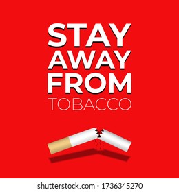 Design for World no tobacco day. Save youth generation. Protecting youth from industry manipulation and preventing them from tobacco and nicotine use 