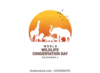 design  of World Wildlife Conservation Day concept Vector illustration.