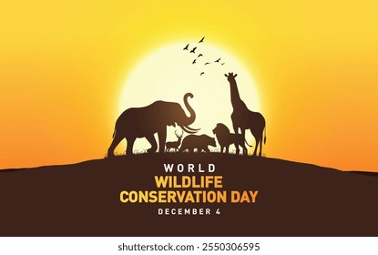 design  of World Wildlife Conservation Day concept Vector illustration.