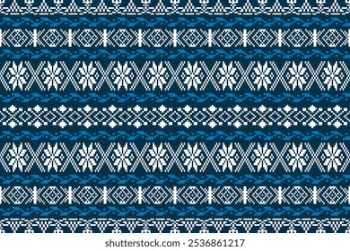 Design for wrapping, carpet, wallpaper, sweater, scarf, comforter or clothes, fabric printing.Geometric seamless pattern with repeat Christmas object.