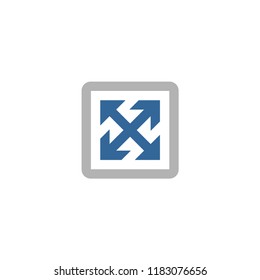 design the x logo with an arrow