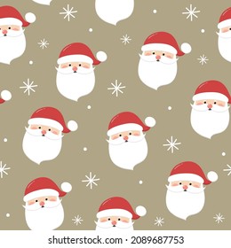 Diseño del patrón de Navidad con Santa Claus. concepto de Navidad. Vector