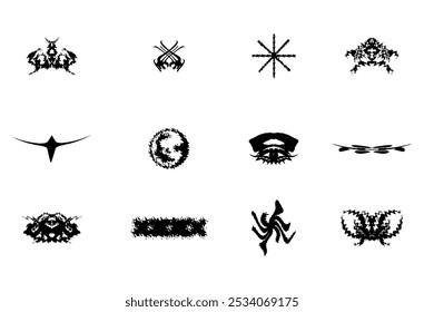 Design Y2k style, streetwear, Brutalism, Futuristic, Cyber y2k, Retro Futurist, Graphic Geometric, Skull