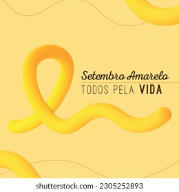 design for yellow September in Brazilian language