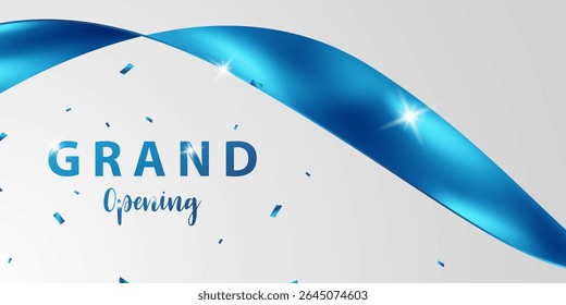 Design your business card with ribbon. Beautiful business banner vector illustration.
