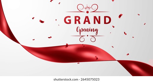 Design your business card with ribbon. Beautiful business banner vector illustration.
