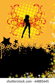 Design for your disco or party flyer.