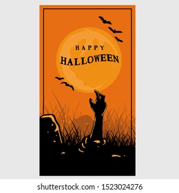 Design for your Instagram stories. Happy Halloween Day, Happy Scary day...hohoho