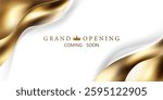 Design your luxurious opening card, beautiful business banner vector.