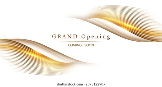 Design your luxurious opening card, beautiful business banner vector.