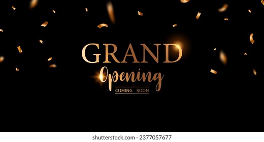 Design your opening card with beautiful vector illustrations. business banner template