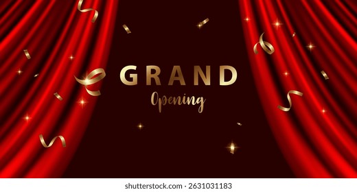 Design your opening card. Beautiful business banner vector illustration.
