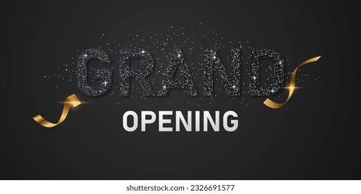 design your opening card with business banner template vector illustration