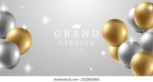 design your opening card with business banner template vector illustration