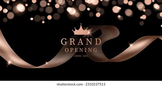 Design your opening card that is elegant. business banner template vector illustration