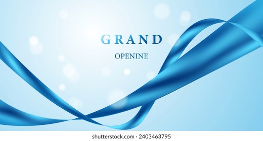Design your opening card with vector illustrations. business banner template with beautiful ribbon