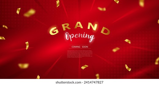 Design your opening card with vector illustrations. Beautiful business banner template