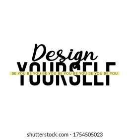 Design yourself modern typography, lettering design