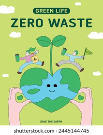 Design -  Zero Waste- Environmental Poster