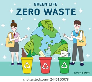 Design -  Zero Waste- Environmental Poster