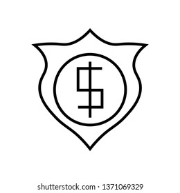 designation icon isolated on white background, vector illustration