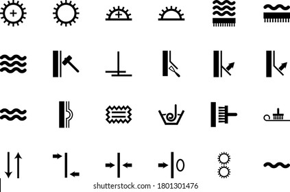 Designation on the wallpaper symbol black color set solid style