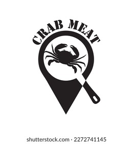 Designation of a place on the map where you can eat crab meat