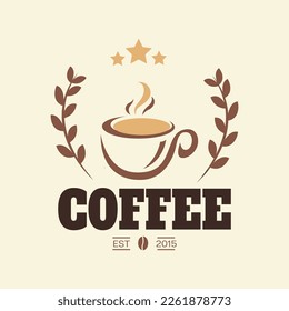 A DESIGNE LOGO OF COFFEE AND BAKERY CAFE OR SHOP