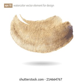 Designed abstract watercolor background, design element. Vector illustration