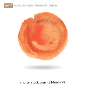Designed abstract watercolor background, design element. Vector illustration