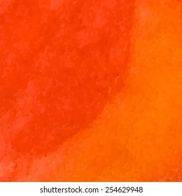 Designed abstract watercolor background, design element, orange and red  watercolor square.