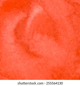Designed abstract watercolor background, design element, red  watercolor square.