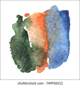 Designed abstract watercolor background, design element. Vector illustration