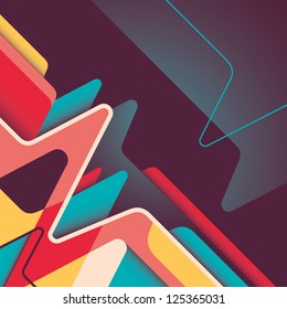 Designed abstraction in color. Vector illustration.