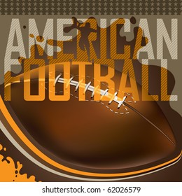 Designed american football banner. Vector illustration.