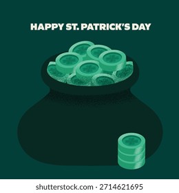 In einem sauberen und modernen Stil für den Einsatz in St. Patrick's Day Promotionen, finanzielle Erfolgskonzepte und festliche Web-Banner.