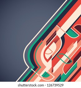 Designed colorful abstraction. Vector illustration.