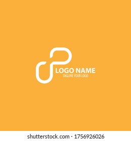 designed the company logo with the initials P with white color