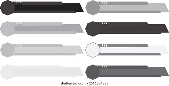 Designed cool lower third-pack in stunning Vector 10 EPS illustration quality. Lower Third for a title, TV news, and news channels. Designed cool lower third-pack Vector in different colors.