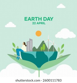 I designed an Earth Day poster.