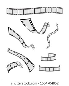 designed film strip 3d icon